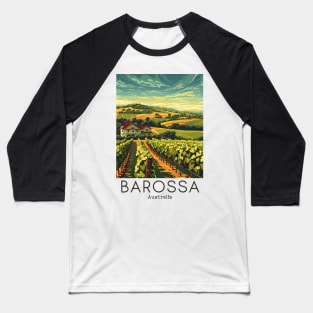 A Vintage Travel Illustration of Barossa Valley - Australia Baseball T-Shirt